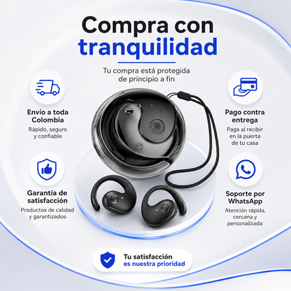 Audífonos Traductores Inteligentes + 144 idiomas y Guía digital de uso Gratís 🎁