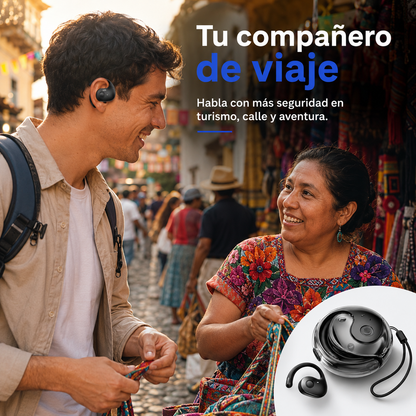 Audífonos Traductores Inteligentes + 144 idiomas y Guía digital de uso Gratís 🎁